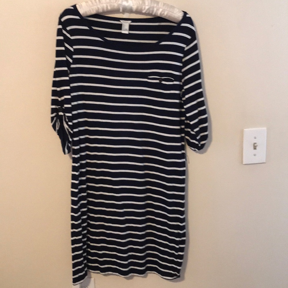 Nautical navy and white dress from forever 21 L